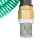 sugeslange med messingkoblinger 1,1" 15 m PVC grøn