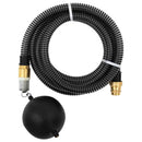 sugeslange med messingkoblinger 1,1" 3 m PVC sort
