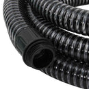 sugeslange med messingkoblinger 1,1" 4 m PVC sort