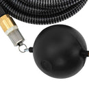 sugeslange med messingkoblinger 1,1" 4 m PVC sort