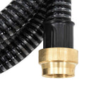 sugeslange med messingkoblinger 1,1" 5 m PVC sort