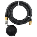 sugeslange med messingkoblinger 1,1" 5 m PVC sort
