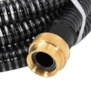 sugeslange med messingkoblinger 1,1" 15 m PVC sort