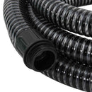 sugeslange med messingkoblinger 1,1" 20 m PVC sort