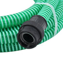 sugeslange med messingkoblinger 1" 10 m PVC grøn
