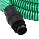 sugeslange med messingkoblinger 1" 10 m PVC grøn