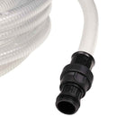 sugeslange med messingkoblinger 1" 10 m PVC Transparent