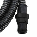 sugeslange med messingkoblinger 1" 4 m PVC sort