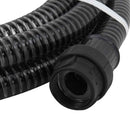 sugeslange med messingkoblinger 1" 4 m PVC sort