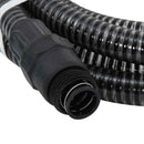 sugeslange med messingkoblinger 1" 4 m PVC sort