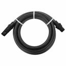 sugeslange med messingkoblinger 1" 7 m PVC sort
