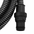 sugeslange med messingkoblinger 1" 7 m PVC sort