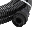 sugeslange med messingkoblinger 1" 7 m PVC sort