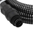 sugeslange med messingkoblinger 1" 10 m PVC sort