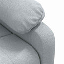 eldrevet massagestol stof lysegrå