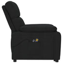eldrevet massagestol stof sort