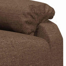 eldrevet massagestol stof brun