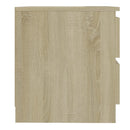 sengebord 50x39x43,5 cm konstrueret træ sonoma-eg
