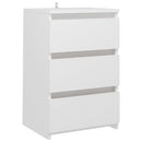 sengebord 40x35x62,5 cm konstrueret træ hvid