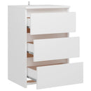 sengebord 40x35x62,5 cm konstrueret træ hvid