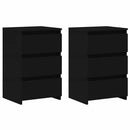 sengeborde 2 stk. 40x35x62,5 cm konstrueret træ hvid