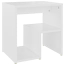 sengebord 40x30x40 cm konstrueret træ hvid
