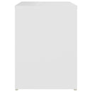 sengebord 40x30x40 cm konstrueret træ hvid