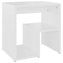 sengeborde 2 stk. 40x30x40 cm konstrueret træ hvid