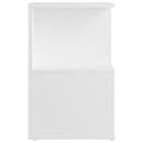 sengeborde 2 stk. 35x35x55 cm konstrueret træ hvid