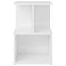 sengeskabe 2 stk. 35x35x55 cm konstrueret træ hvid højglans