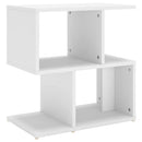 sengebord 50x30x51,5 cm konstrueret træ hvid