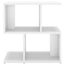 sengebord 50x30x51,5 cm konstrueret træ hvid