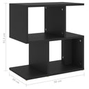 sengebord 50x30x51,5 cm konstrueret træ sort