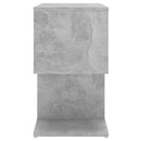 sengebord 50x30x51,5 cm konstrueret træ betongrå
