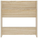 væghængt skoskab 60x18x60 cm konstrueret træ sonoma-eg
