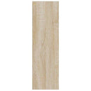 væghængt skoskab 60x18x60 cm konstrueret træ sonoma-eg
