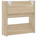 væghængt skoskab 60x18x60 cm konstrueret træ sonoma-eg