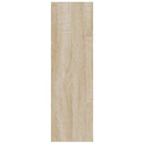 væghængt skoskab 2 stk. 60x18x60 cm konstrueret træ sonoma-eg