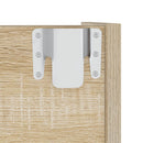 væghængt skoskab 2 stk. 60x18x60 cm konstrueret træ sonoma-eg