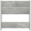 væghængt skoskab 60x18x60 cm konstrueret træ betongrå