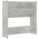 væghængt skoskab 2 stk. 60x18x60 cm konstrueret træ betongrå