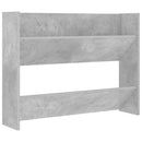væghængt skoskab 80x18x60 cm konstrueret træ betongrå