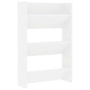 væghængt skoskab 60x18x90 cm spånplade hvid