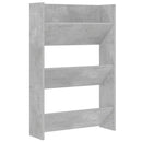 væghængt skoskab 60x18x90 cm spånplade betongrå