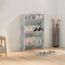 væghængt skoskab 60x18x90 cm spånplade betongrå