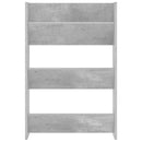 væghængt skoskab 60x18x90 cm spånplade betongrå