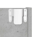 væghængte skoskabe 2 stk. 60x18x90 cm spånplade betongrå