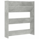 væghængt skoskab 80x18x90 cm spånplade betongrå