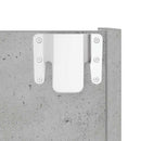 væghængt skoskab 80x18x90 cm spånplade betongrå