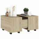 sofabord 60x60x38 cm konstrueret træ sonoma-eg